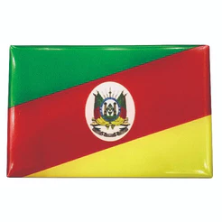 Adesivo 3D Resinados Bandeira Estado Rio Grande do Sul 3025