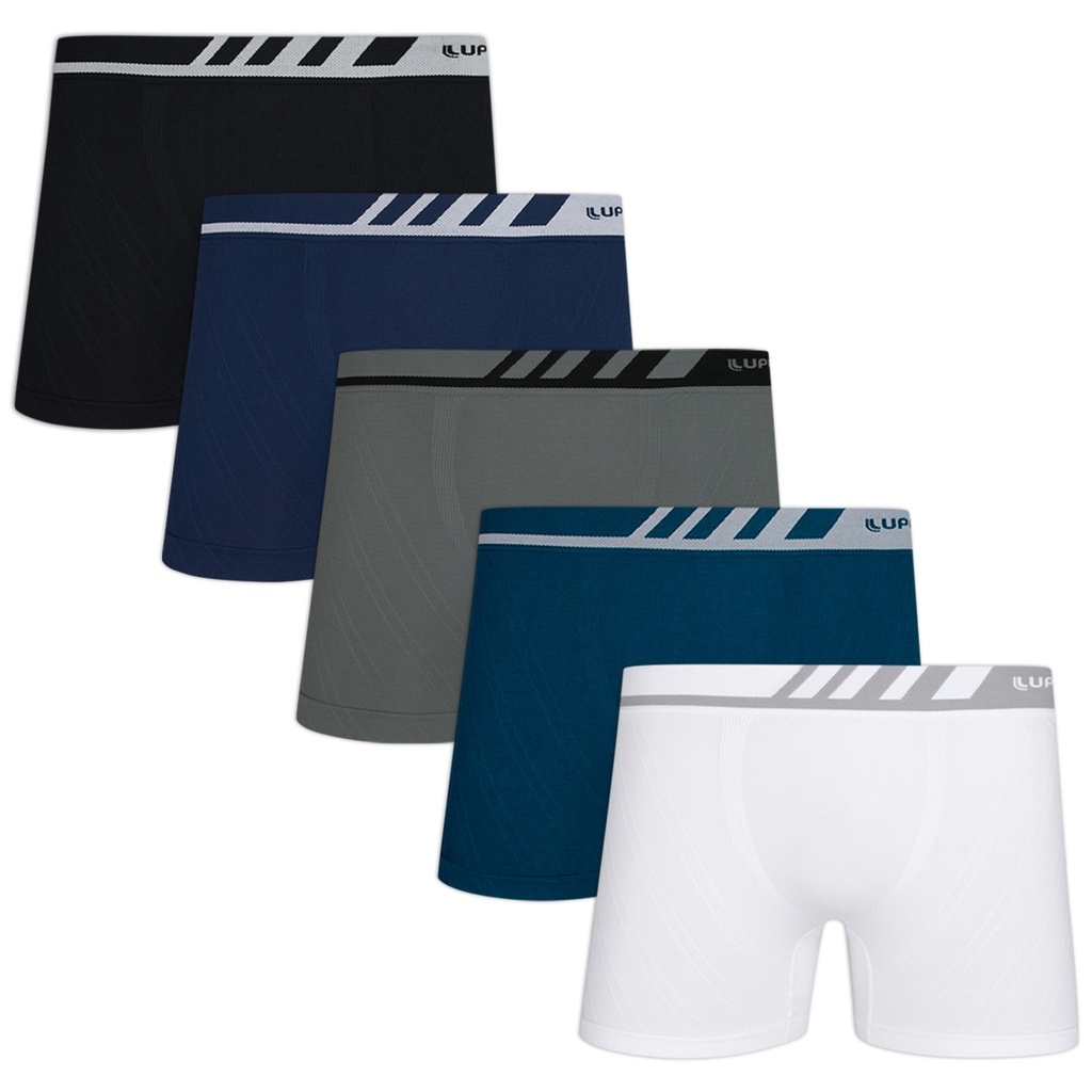 Kit com 3 Cuecas Boxer sem Costura Masculina Qualidade Premium