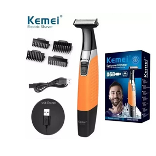 Barbeador Elétrico Recarregável Kemei 1910 A Prova D'Água em Oferta na Shopee