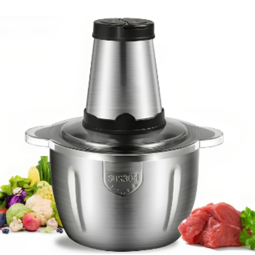 2L Picador De Alimentos Moedor De Carne Mixer Elétrica Processador Cozinha Casa Alho 110v- NO BRASIL 850w