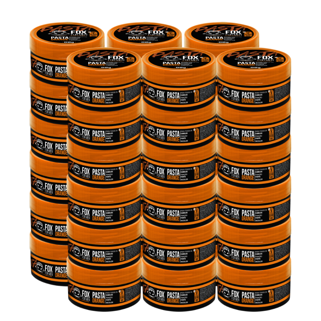 Pasta Modeladora Orange 80g Fox For Men Caixa 36 Unidades