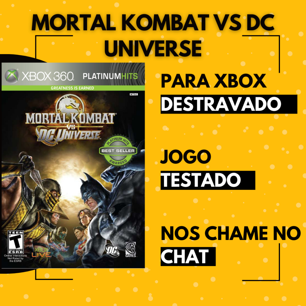 Mortal Kombat Vs DC Universe - LUTA - XBOX 360