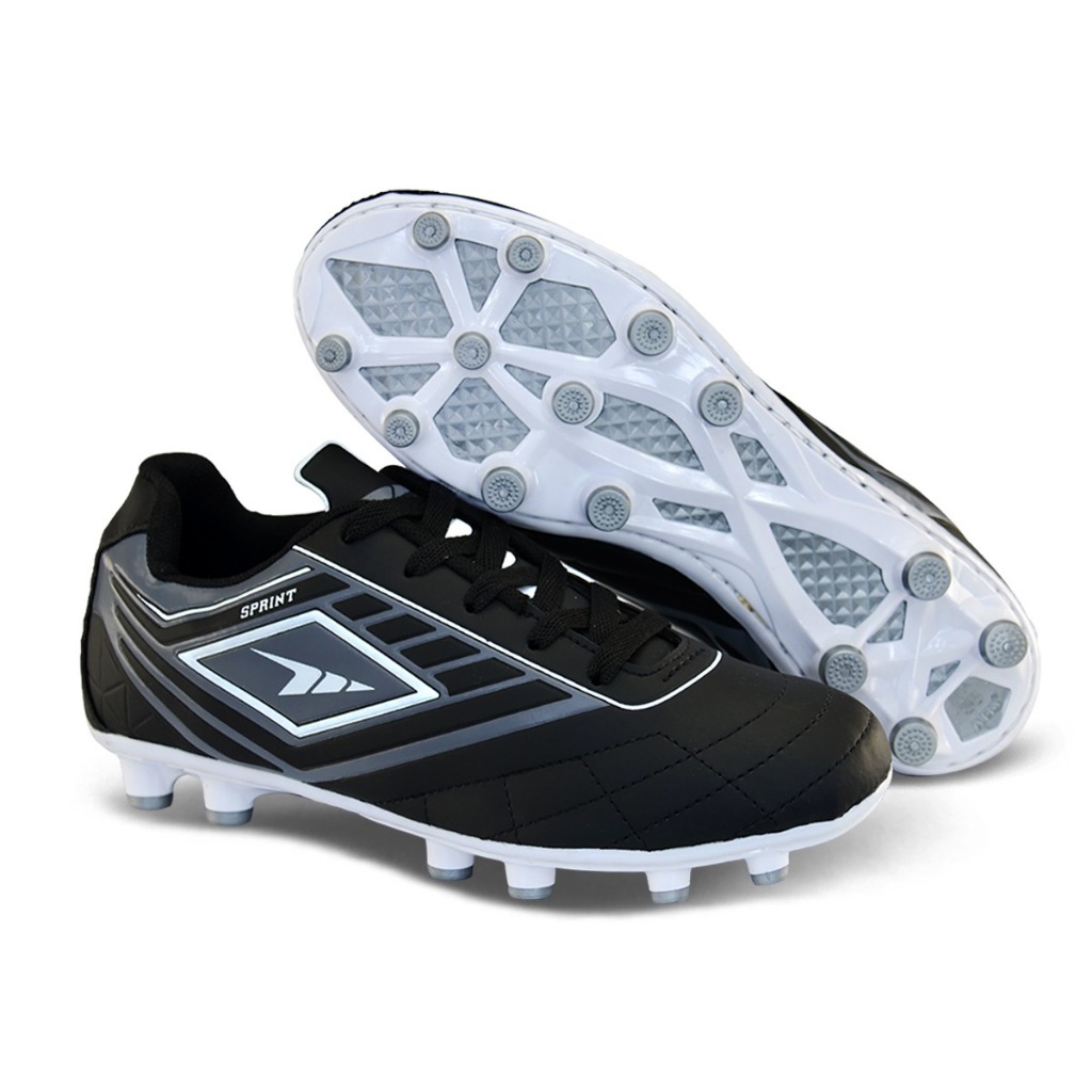 Chuteira de campo com trava Reforçada  Colada e Costurada Solado pvc futebol