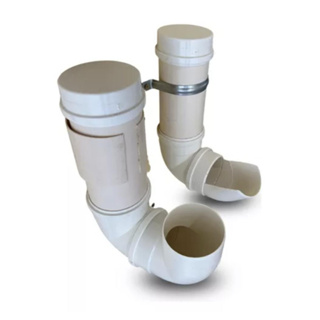 Kit Comedouro e Bebedouro Fixo Parede Reforcado para Caes e Gatos Rua PVC + Kit de Instalacao em Oferta na Shopee