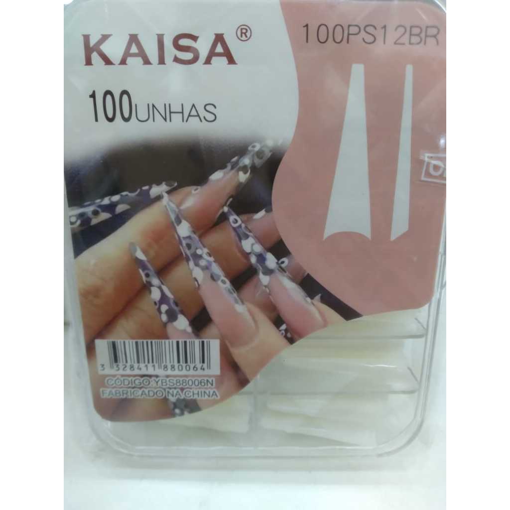 TIPS VAMP ALONGADA COM 100 NATURAL/TRANSPARENTE — imagem 2 de 2