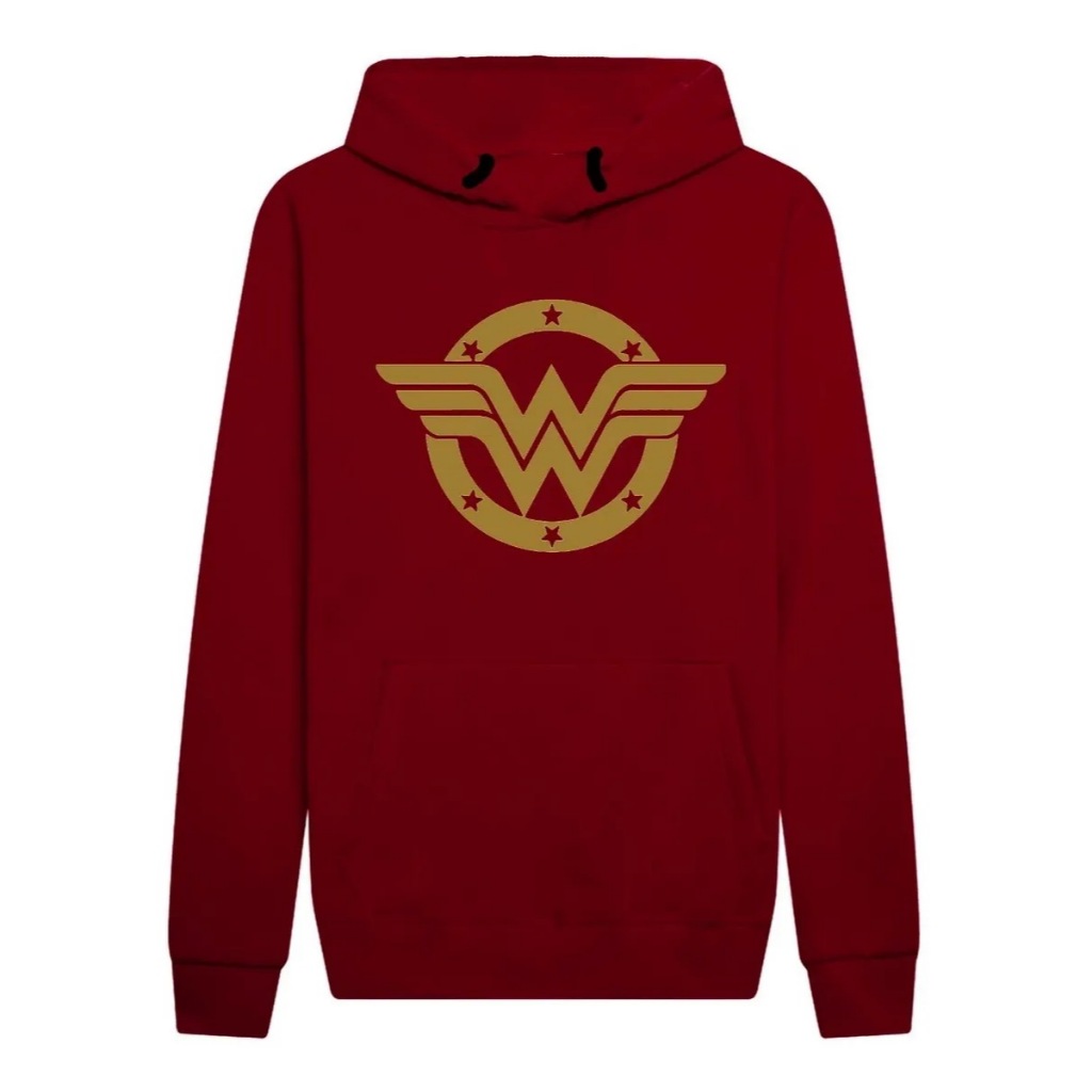 Blusa Moletom Feminino Adulto Mulher Maravilha Ótima Qualidade