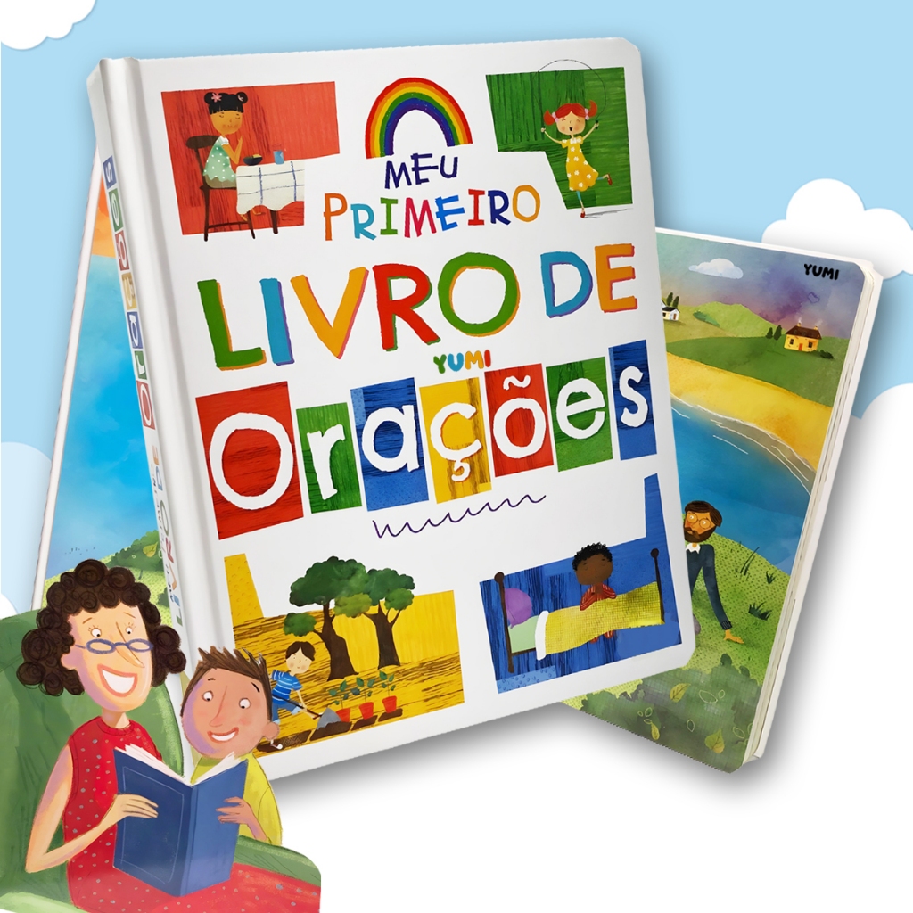 Livro Infantil Meu Primeiro Livro de Orações Edição Grande  Folhas Duras Premium em Oferta na Shopee