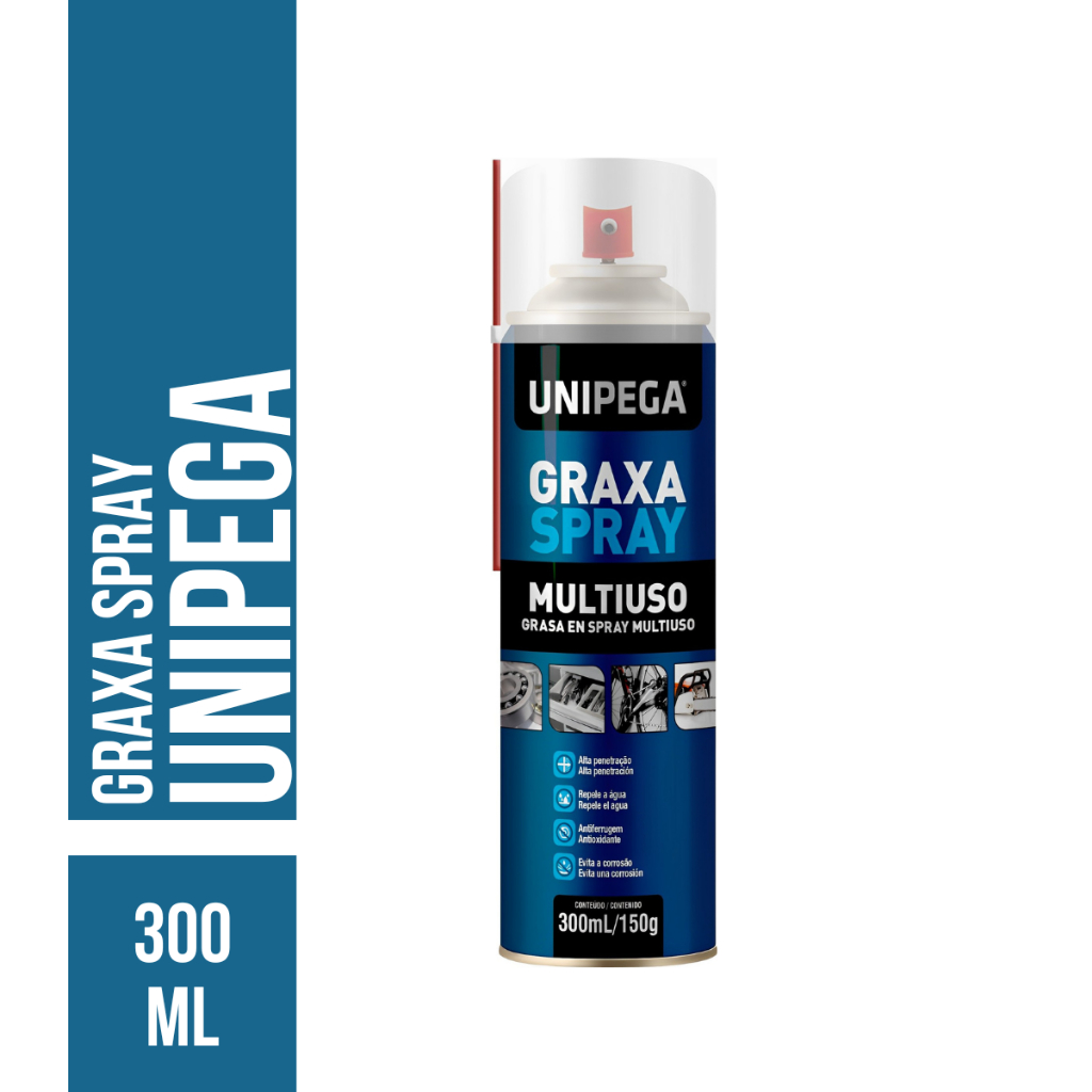 Graxa Spray Alta Performance 310ml – Proteção e Lubrificação UNIPEGA em Oferta na Shopee