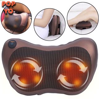 Almofada Massageadora 8 Esferas Shiatsu – Pescoço e Costas com Aquecimento em Oferta na Shopee