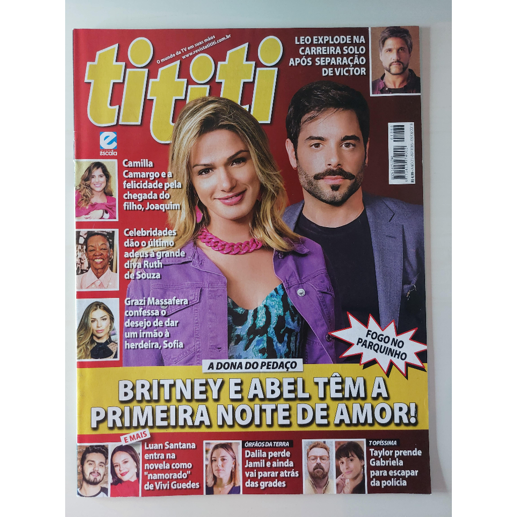 Revista TITITI Nº 1066 A Dona do Pedaço Glamour Garcia Pedro Carvalho David Junior Grazi Massafera Rita Lee Leo Chaves Filipe Bragança 2019