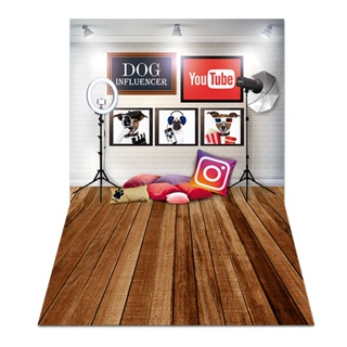 Fundo Fotográfico Pet Shop Dog Influencer PN-0590 em Oferta na Shopee