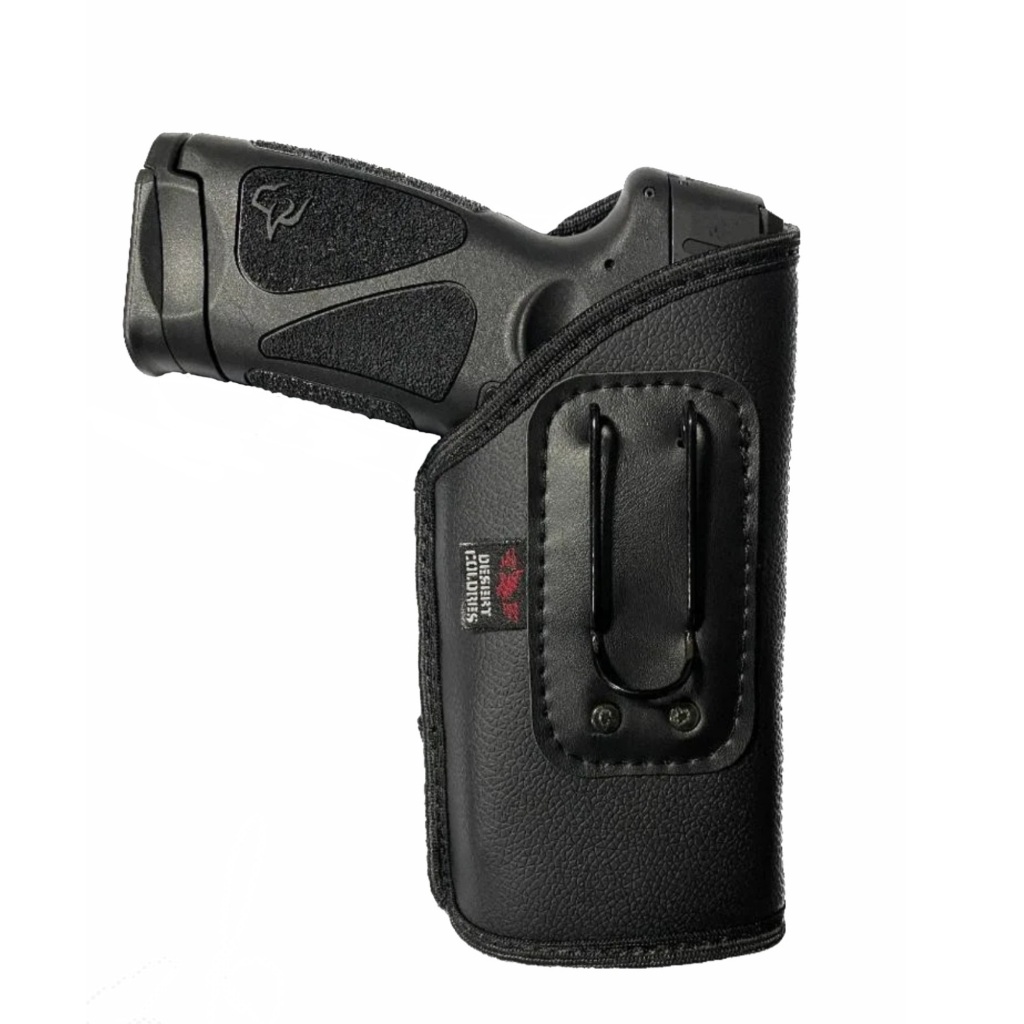 (Holster)Coldre Velado (Sem Aba) Premium Interno (Com Lanterna) Para Pist. PT92/ PT 100/ PT59 em Neoprene e Couro P.U