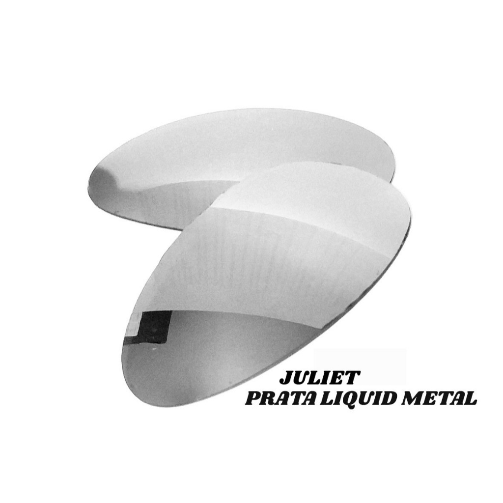 LENTE JULIETE PRATA LIQUID METAL ESPELHADA POLARIZADA COM PROTEÇÃO UV UVA 400 em Oferta na Shopee