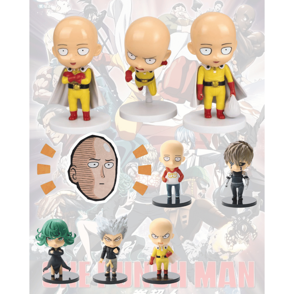Boneco One Punch Man Figure de Ação Bonecos de Ação Decoração Anime Miniatura Action Saitama/Genos/Tatsumaki/Garou/