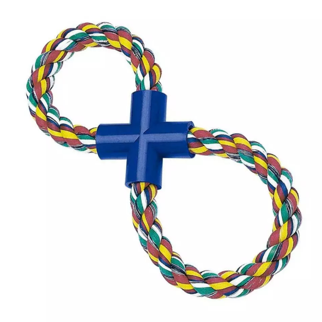 Mordedor Corda Formato 8 Cores Sortidas - Napi em Oferta na Shopee