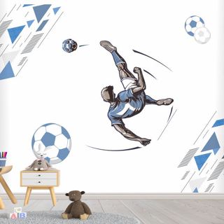 Papel de Parede Futebol para Menino Adesivo Painel Completo - Lavável e Perfeito para Decoração de Quartos em Oferta na Shopee