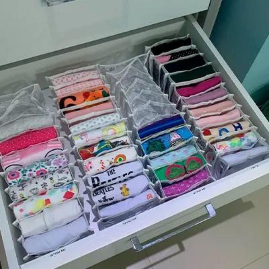 Kit Com 10 Colméias Organizadoras Para Roupas De Bebês