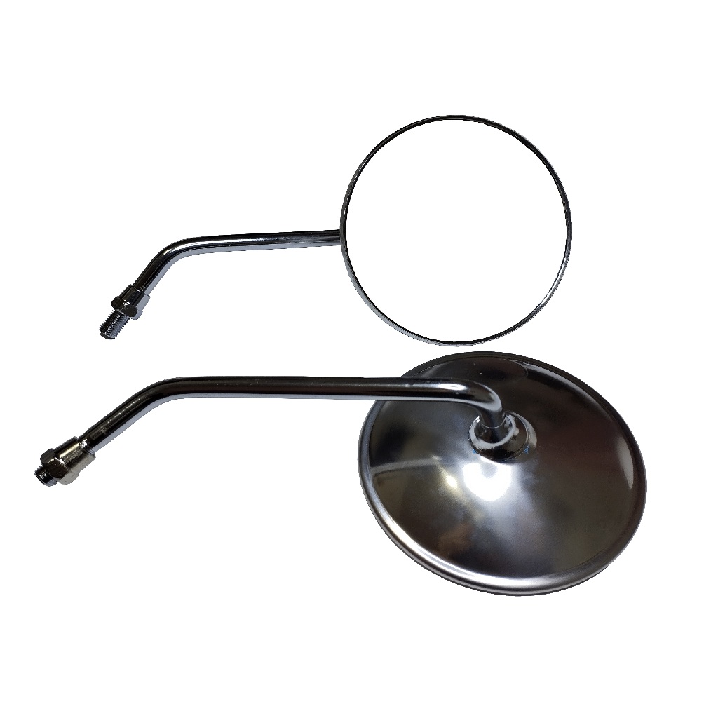 Par Espelho Retrovisor Intruder 125 Lente Convexa Rosca Honda Nx 150 / Nx 200 / Xr 200 / Strada / Cb 500