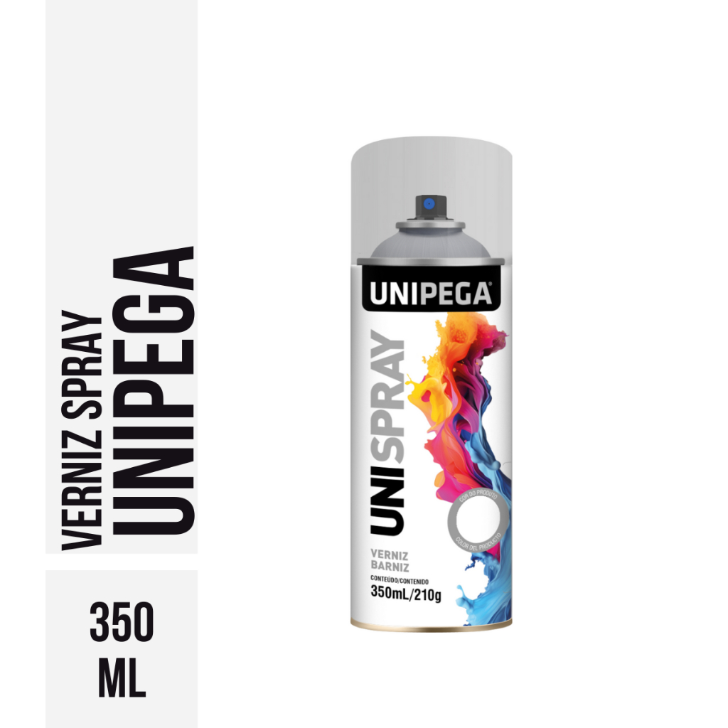 Verniz Spray 350ml/210g Unipega em Oferta na Shopee