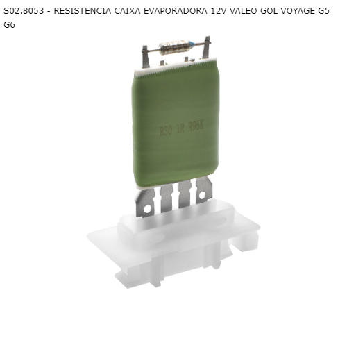RESISTENCIA CAIXA EVAPORADORA 12V VALEO GOL VOYAGE G5 G6