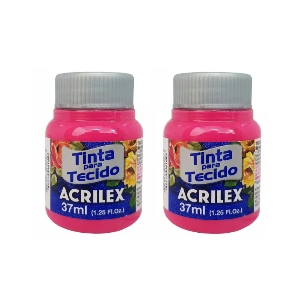 Tinta para Tecido 37ml 542 Rosa Escuro Acrilex - 02 uni