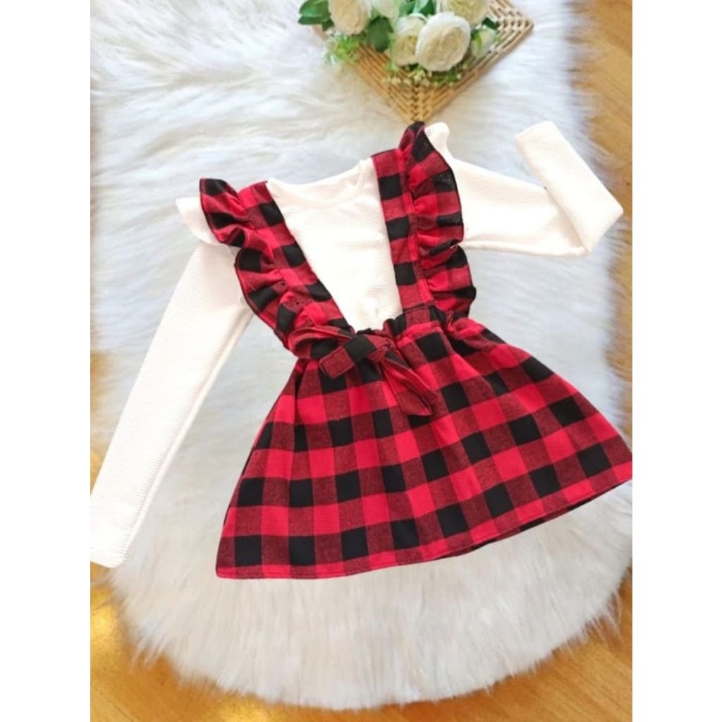 Salopete Infantil Xadrez Festa Junina (Não Acompanha  a Blusa de Dentro) Sinf010