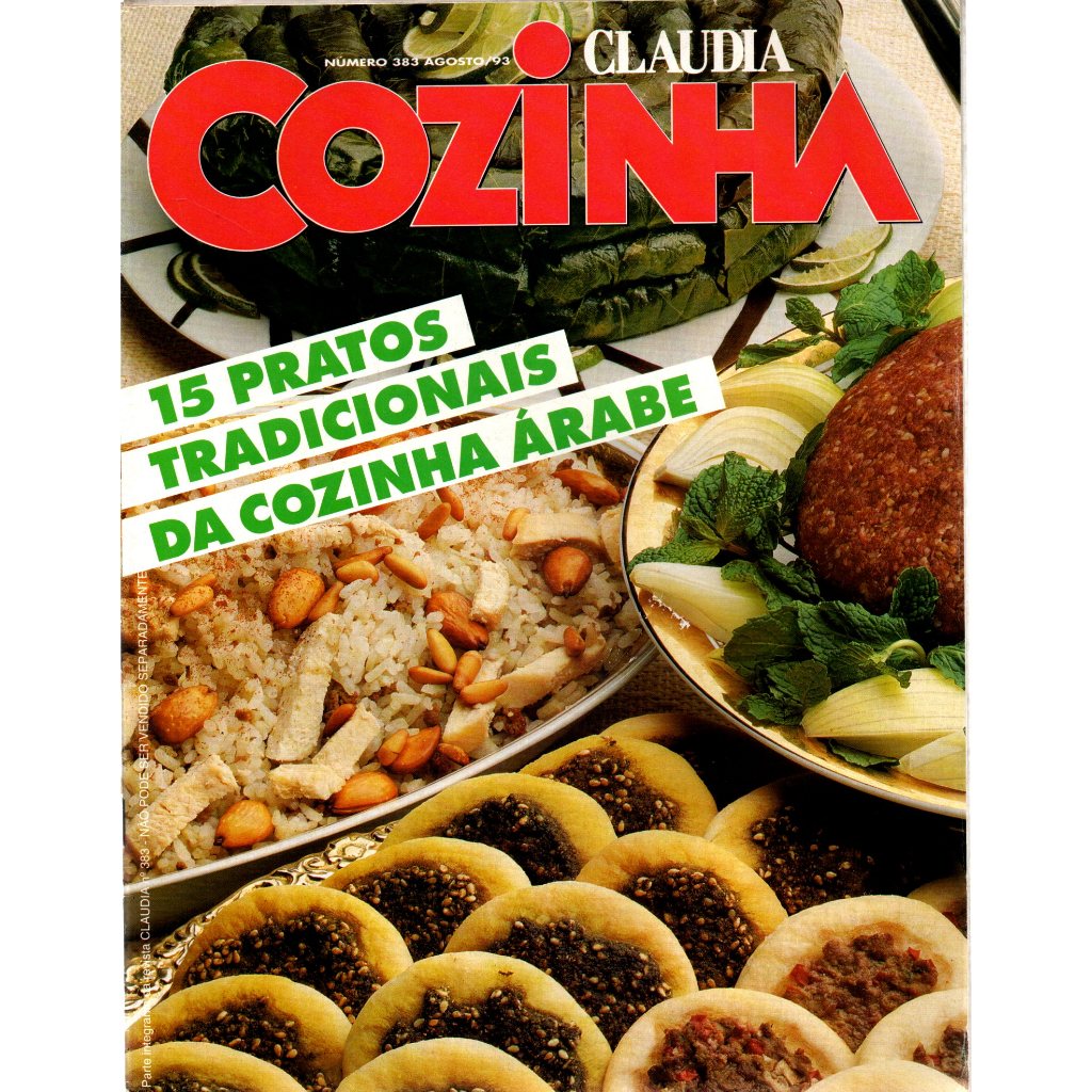 Revista Claudia, Cozinha, Nº 383, 1993