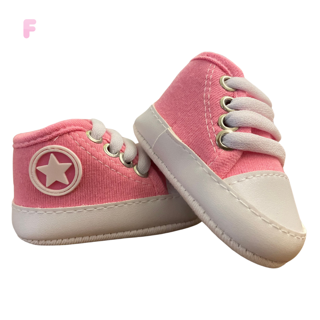 Tênis Star Bebê Sapatinho Mesversário Batizado Confortável Promoção Presente