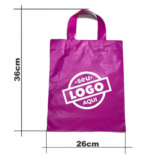 Sacola Plástica Alça Fita 26x36 Personalizada 50/100/250/500 Unidades em Oferta na Shopee