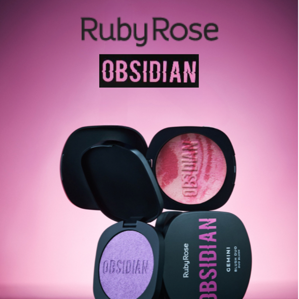 Marble Blush Carved Multifuncional Cintilante Coleção OBSIDIAN BY RUBY ROSE