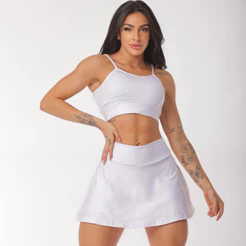 Conjunto Short Saia e Top Alcinha
