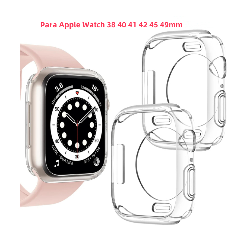 Capa De Silicone Macia Para Apple Watch 38mm 40mm 41mm 45mm 42mm 44mm 49mm S10 …