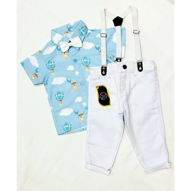 CONJUNTO TEMÁTICO SOCIAL ROUPA INFANTIL URSINHO BALOEIRO CALÇA