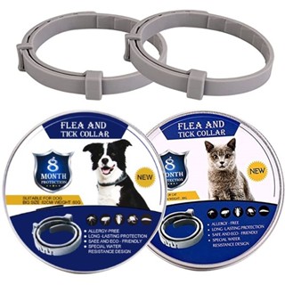 Coleira Para Cães/gato Contra Pulgas , Carrapatos E leishmaniasis silicone anti mosquito 8 Meses Proteção Ajustável em Oferta na Shopee