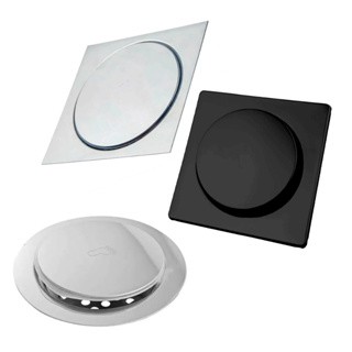 Ralo Inteligente 9.5x9.5 / 15x15 Cm Inox Banheiro Lavabo Veda Cheiro em Oferta na Shopee