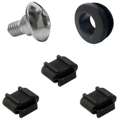 Kit Parafuso Borracha Fixar Protetor Escapamento Cb 300 Cb300r Fixação Bucha Ilho Descarga
