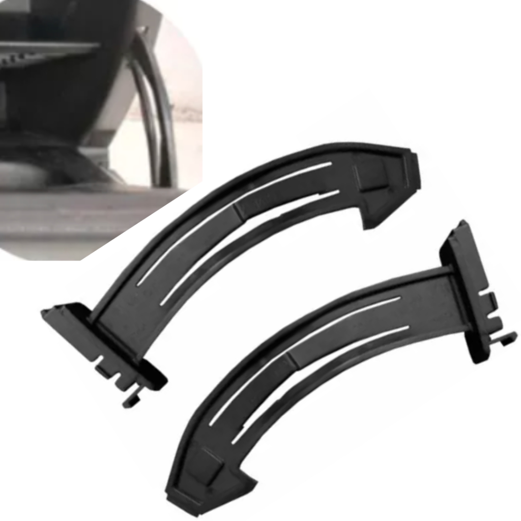 02 ALÇA  BRAÇO LIMITADOR SUPORTE PORTA LUVAS DO ASTRA GM ASTRA PRETO 1999 em diante ..