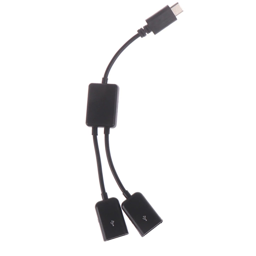 Micro USB  para 2 OTG Dual Port HUB Cabo Y Splitter para Tablet Android Teclado e Mouse Micro-USB-Adapter Conversor novo