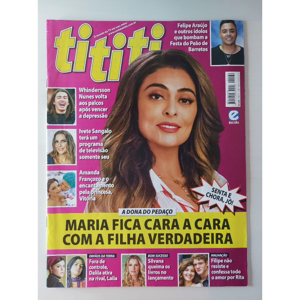 Revista TITITI Nº 1069 A Dona do Pedaço Juliana Paes Romulo Estrela Whindersson Nunes Patrícia Abravanel Thullio Milionário 2019