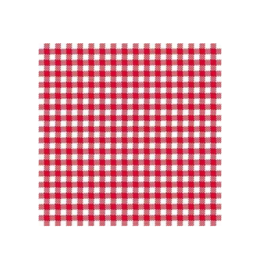 Guardanapo Papel Xadrez Vermelho 20 Unidades