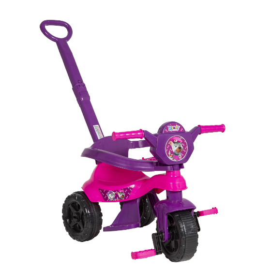 Triciclo Motoca Velotrol Infantil Completo C/ Pedal Empurrador e Protetor | Certificação Inmetro · foto 2