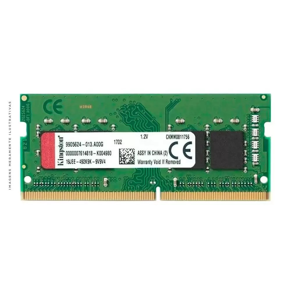 Memória De Kingston 8gb 2666mhz 1.2v Ddr4 Notebook Laptop