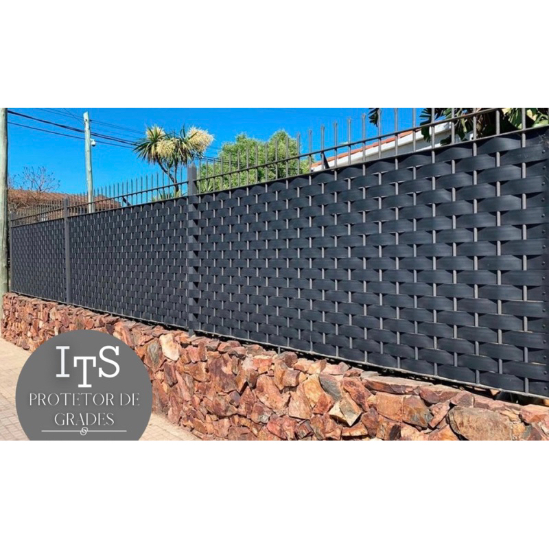 Protetor de portão / fita lona plástica para portão / lona para grades / protetor de grades/privacidade para piscina 7,5