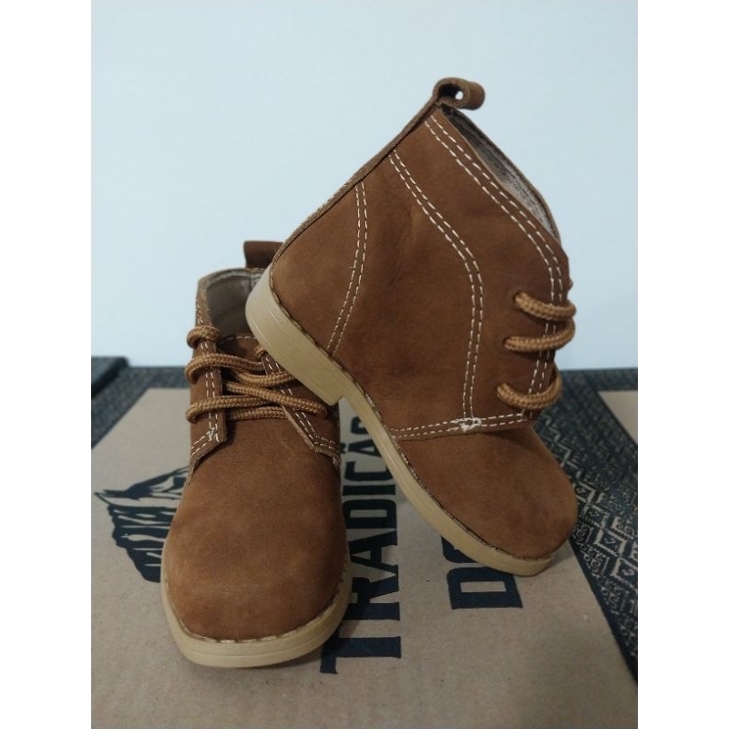 Botina infantil de cadarço em Oferta na Shopee
