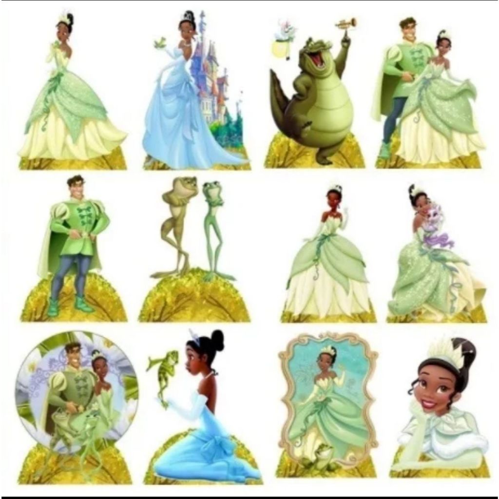 A Princesa e o Sapo kit decoração de festa infantil 10 display de 20cm em Oferta na Shopee