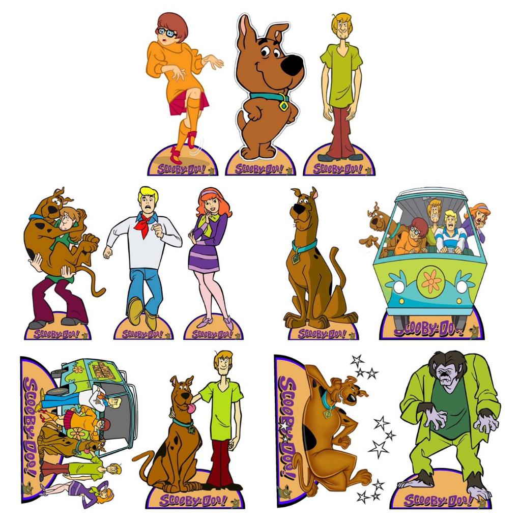 Scooby Doo kit decoração de festa infantil 10 display de 20cm em Oferta na Shopee