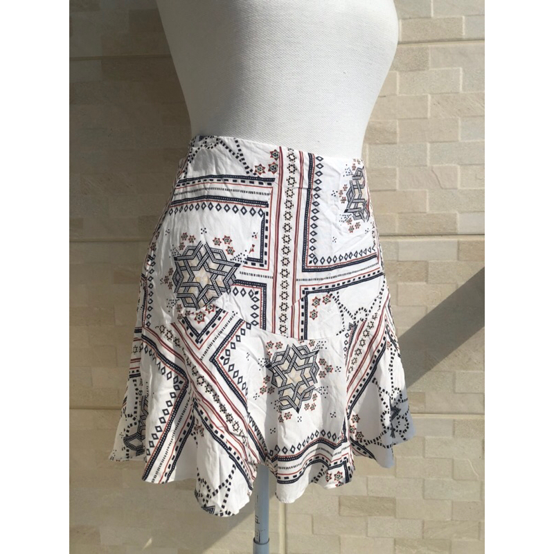 Minissaia Estampada Lez a Lez Tam P | Brechó