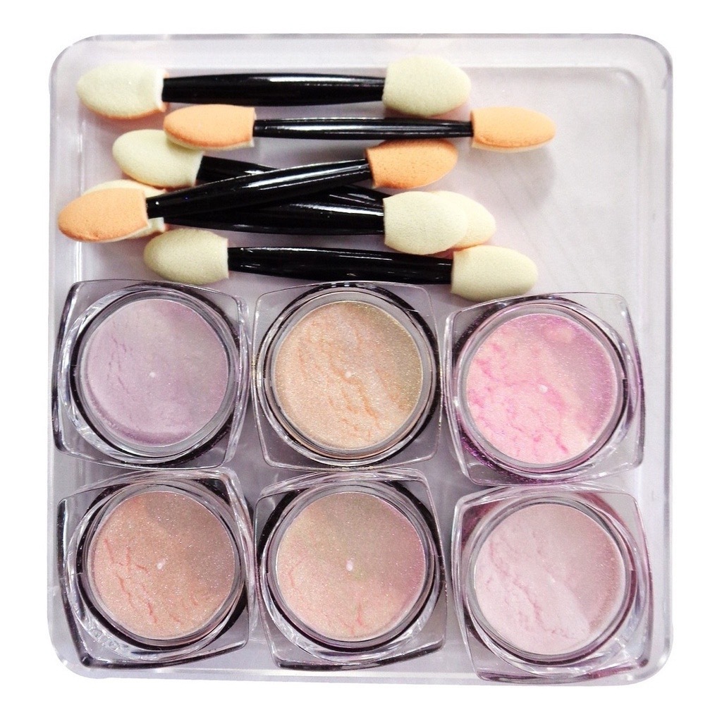 Kit 6 Pó Asa Borboleta Decoração Coloridos com Pincéis em Oferta na Shopee