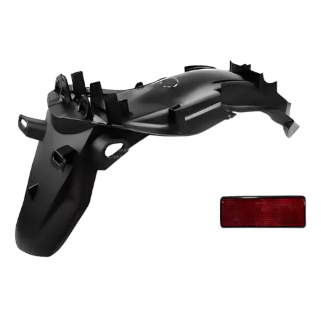 Suporte Placa Paralama Traseiro Ybr 125 Factor + Refletor Olho de Gato Paramotos
