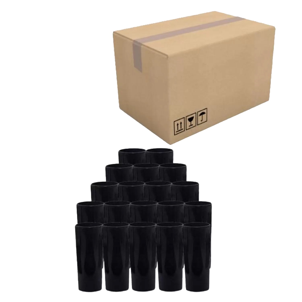 Kit 12 Copo Long Drink Acrílico Resistente Para Balada Festa 350ml